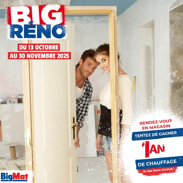 Pour vos travaux de rénovation profitez de l’opération BigReno