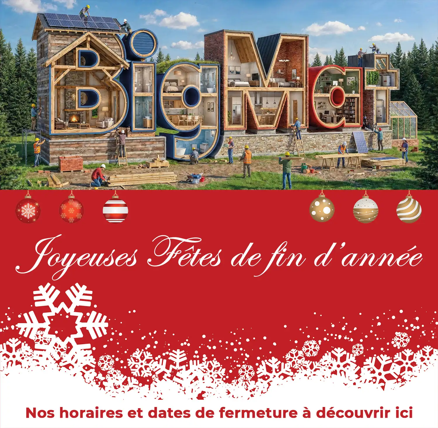 BigMat vous souhaite de bonnes fêtes de fin d&rsquo;année.