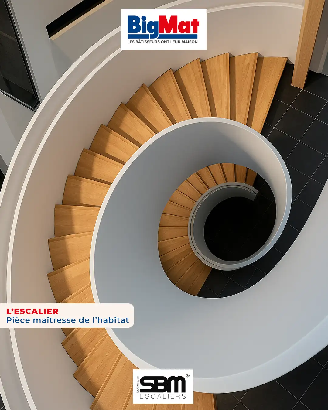 L’escalier, bien plus qu’un simple élément de circulation. BigMat votre spécialiste.